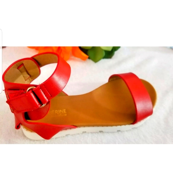 CATHERINE MALANDRINO GIRLS RED SIZE 10 TODDLER SAN - Picture 5 of 10